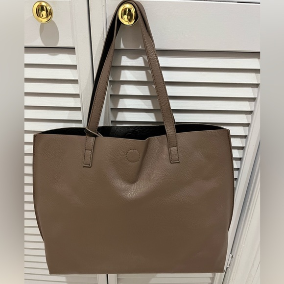 Taupe tote bag - Picture 5 of 5